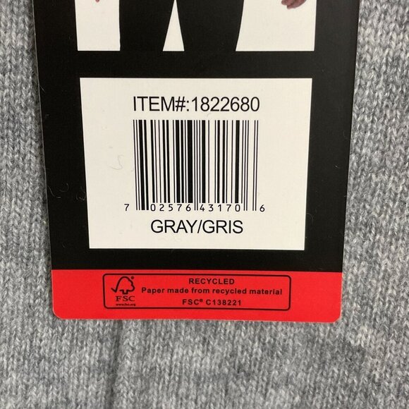 NEW Mario Serrani Womens M Gray Cashmere Sweater Long Sleeve Crewneck Soft - Picture 8 of 9